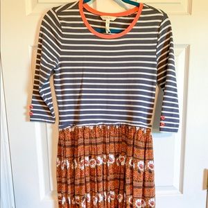 NWOT Matilda Jane striped Flower Dress